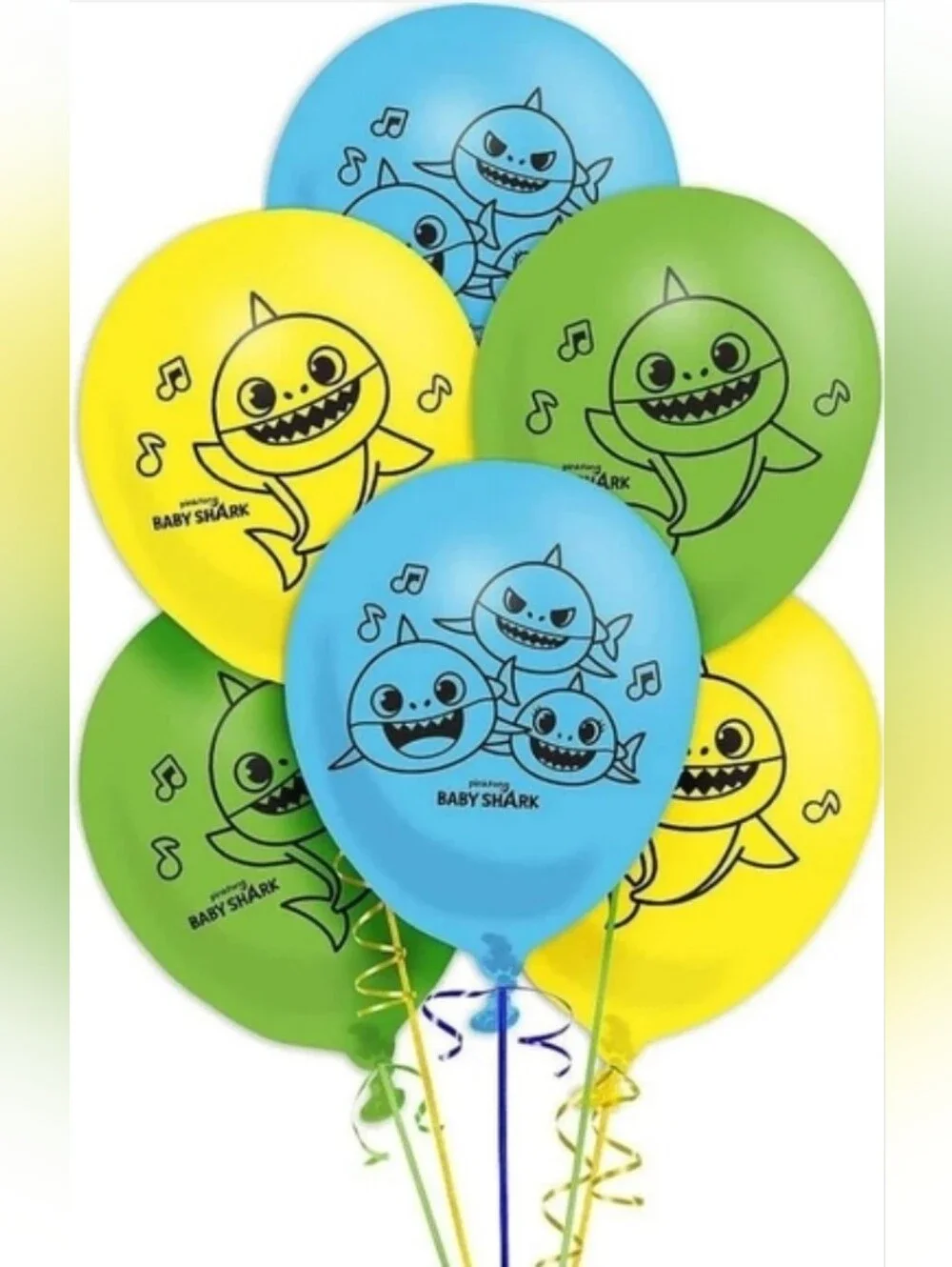 Nickelodeon Baby Shark 6pc Latext Balloons